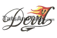 Devil Temporary Tattoo
