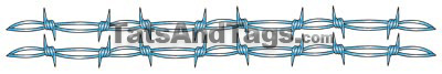Blue Barbed Wire