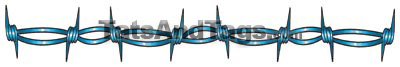 Blue Barbed Wire Arm Band