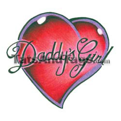 Daddys girl temporary tattoo