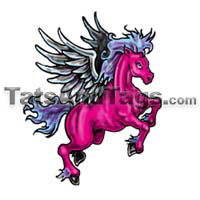 Pegasus Temporary Tattoo