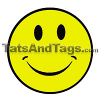 Smiley Face Temporary Tattoo