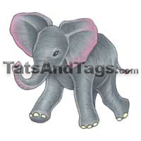 Elephant Temporary Tattoo