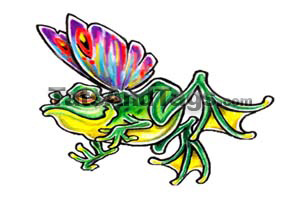 flying frog tattoo flying frog tattoo