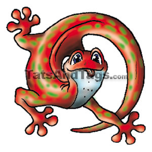 Gecko Temporary Tattoo