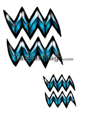 Aquarius Temporary Tattoos