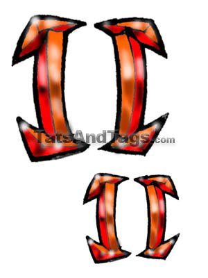 Gemini Temporary Tattoo