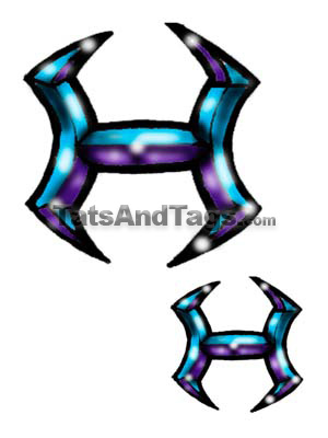 Pisces Temporary Tattoo