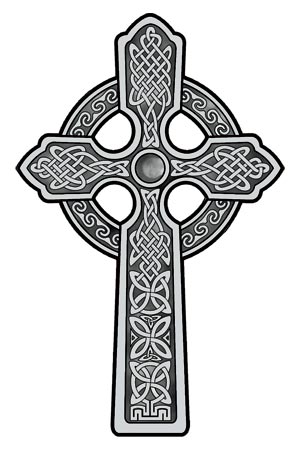 Celtic cross temporary tattoo