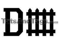 D Fence, Defense temporary tattoo