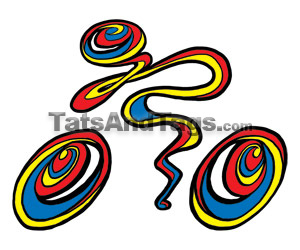 Bicycle Temporary Tattoo