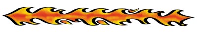 Flames Arm Band temporary tattoo