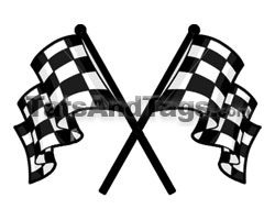 Checker Flag Temporary Tattoo