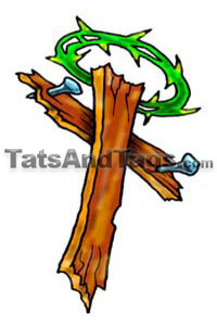 Cross Temporary Tattoo