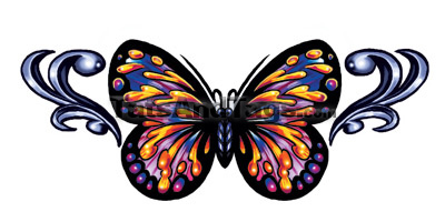 butterfly  temporary tattoo