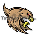 brown falcon temporary tattoo 