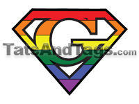Gay Pride temporary tattoo