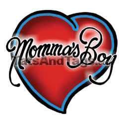 Mommas Boy  temporary tattoo