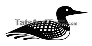 Loon  temporary tattoo