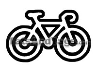 bicycle temporary tattoo 