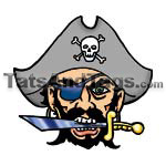 pirates temporary tattoo 