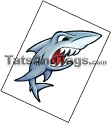 shark temporary tattoo
