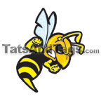 Yellow Jacket Temporary Tattoo
