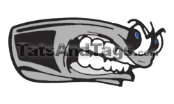 Hockey Puck temporary tattoo
