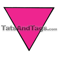 Pink Pride Triangle Temporary Tattoo