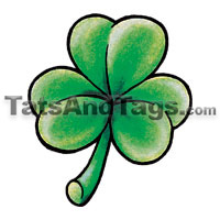 shamrock  temporary tattoo
