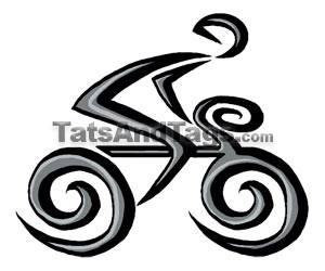 Tribal Biker Temporary Tattoo