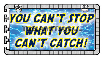 You Can't Stop What You Can't Catch Swimming temporary tattoo