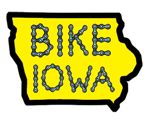 bike Iowa temporary tattoo
