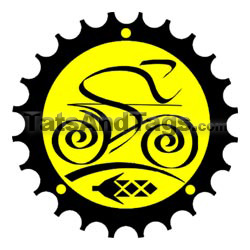 Sprocket Bicycle Temporary Tattoo