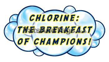 Chlorine: The Breakfast of Champions temporary tattoo