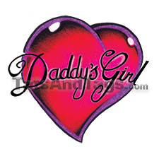 Daddys girl temporary tattoo
