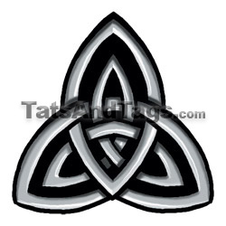 celtic double trinity knot temporary tattoo