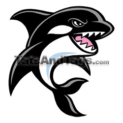 Orca temporary tattoo