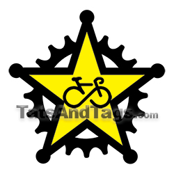 star infinity bike temporary tattoo
