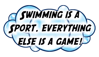 swimming is a sport, everything else is a game temporary tattoo
