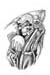 Reaper temporary tattoo