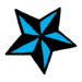 blue star temporary tattoo