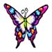 Butterfly temporary tattoo image