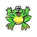 Frog temporary tattoo image