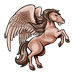 Pegasus Temporary Tattoo