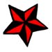 Red Star temporary tattoo