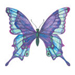 Blue Butterfly temporary tattoo