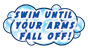 Swim Until Your Arms Fall Off Temporary Tattoo
