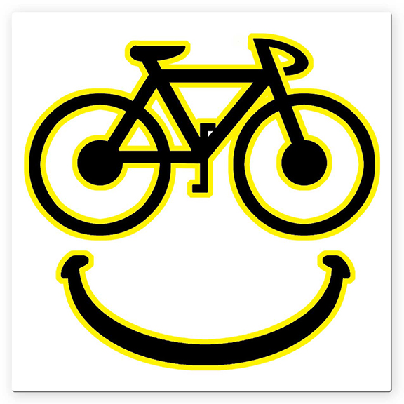 Smiley Bike Drink Coaster