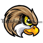 hawk head temporary Tattoo